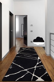 Conceptum Alfombra de Vestíbulo 150 x 200 cm - Negro y Blanco